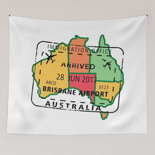 Item preview, Australia Passport Stamp designed and sold by corralmontana.