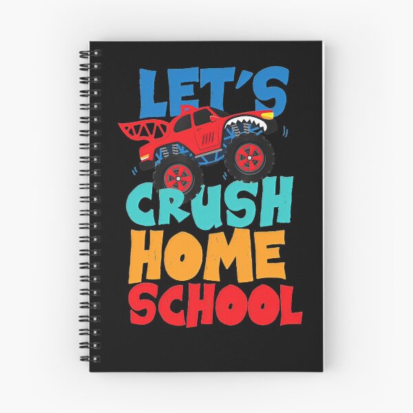 Item preview, First Day Of School Crush Homeschool Monster Truck Boys designed and sold by EvanMcguinness.