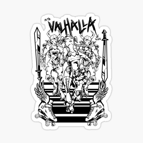 Item preview, Into Valhalla (Roller Valkyrie) designed and sold by DixxieMae.