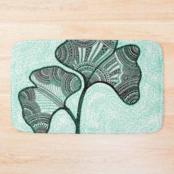 Item preview, Ginkgo foliage leaf with mandala art designed and sold by kkanchan.
