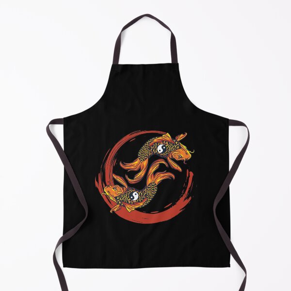 Item preview, Japanese goldfish carp koi orange fish Ying Yang koi designed and sold by FalkDania.