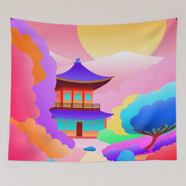 Item preview, Japanese Garden Pop Art designed and sold by DuckieFurball.