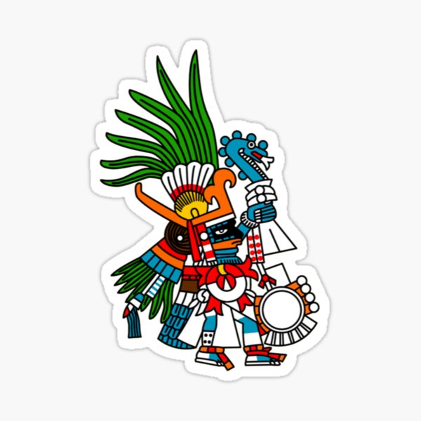 Vista previa del artículo con la obra «Dios azteca Huitzilopochtli», diseñado y vendido por DForss.