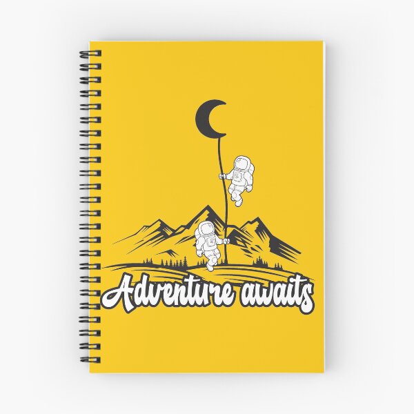 Item preview, ADVENTURE AWAITS, CAMPING SUMMER SPACE ASTRONAUT  GRAPHIC ,OUT DOOR TSHIRT designed and sold by Adhiambo.
