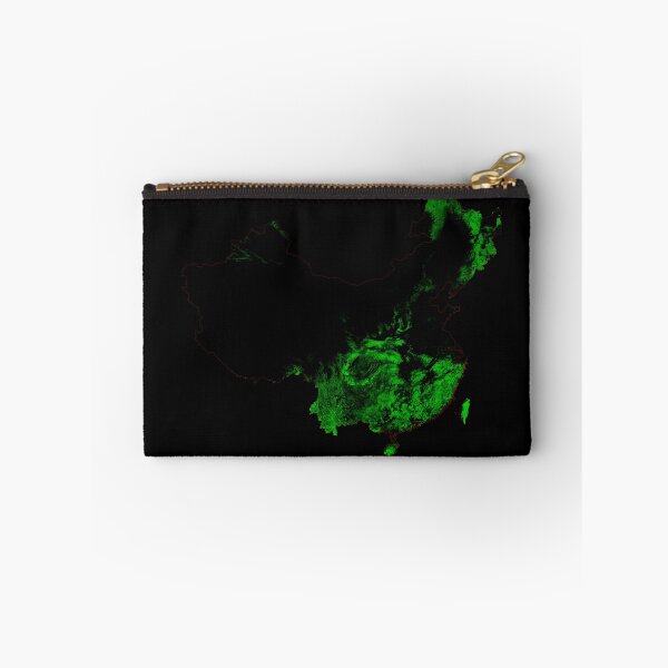 Item preview, China and Taiwan Forest Cover Map with Black Background designed and sold by GrasshopperGeo.