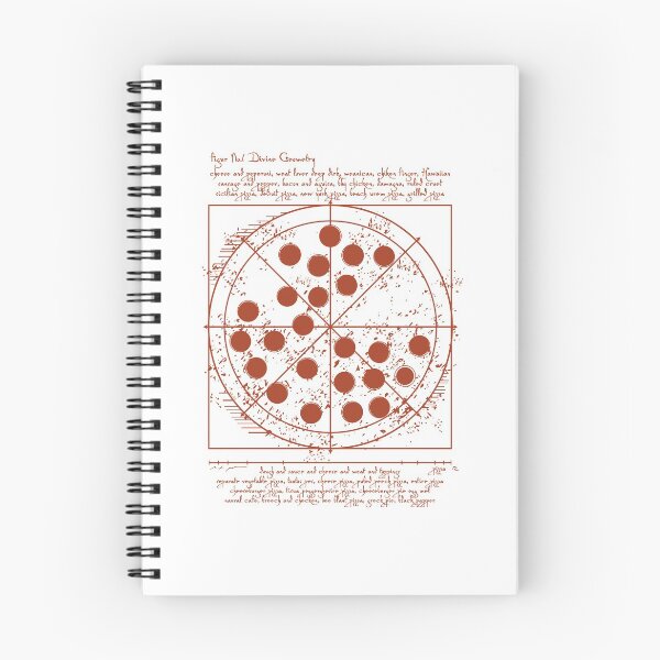 Artikelvorschau, Vitruvian Pizza entworfen und verkauft von MyPartyShirt.