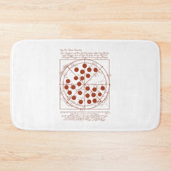 Item preview, Vitruvian Pizza designed and sold by MyPartyShirt.