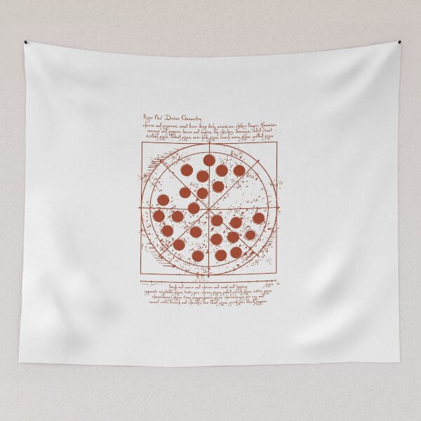 Item preview, Vitruvian Pizza designed and sold by MyPartyShirt.
