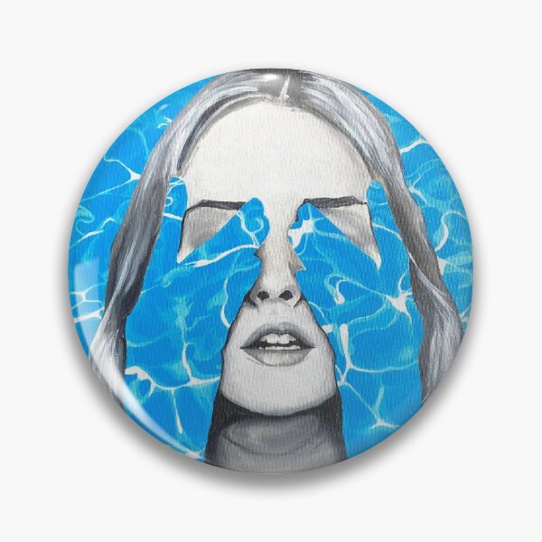 Item preview, Underwater Abstract Portrait Painting designed and sold by clairemartwork.