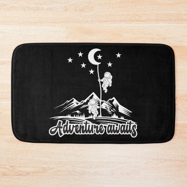 Item preview,  ADVENTURE AWAITS, CAMPING SUMMER SPACE ASTRONAUT  GRAPHIC ,OUT DOOR TSHIRT designed and sold by Adhiambo.