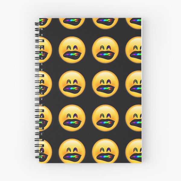 Item preview, lip bite (eye & teeth rainbow gradient) - lip bite emoji designed and sold by nakavt.