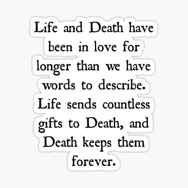 Item preview, The Love of Life and Death designed and sold by MysticalCrazy.