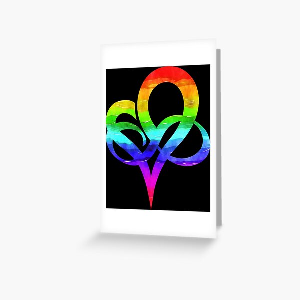 Polyamory Infinity Heart Sign LGBTQ Greeting Card