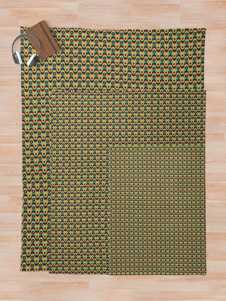 Thumbnail 5 of 6, Throw Blanket, Vintage Pattern Classic Retro designed and sold by PatternTale.