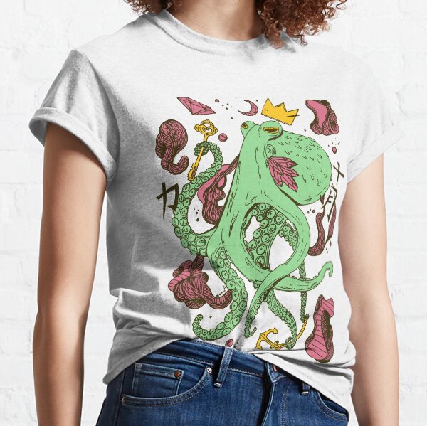 Royal Octopus Pink Mint Classic T-Shirt