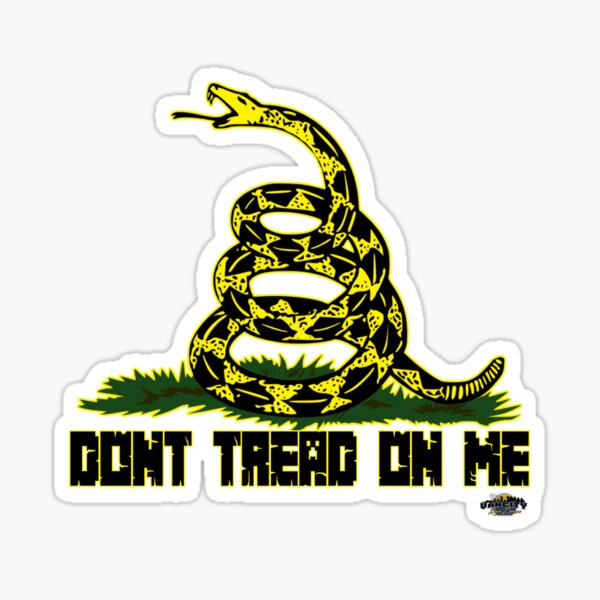 No Step on Snek Vinyl Decal Sticker Funny Don't Tread on Me USA Many Colors