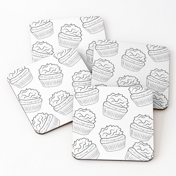 Item preview, Black and white  vector cupcake drawing designed and sold by nuriart.