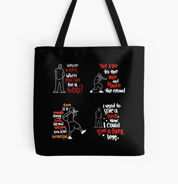 I M Not Afraid Eminem Lyrics Tote Bag By The Quote Boy Redbubble