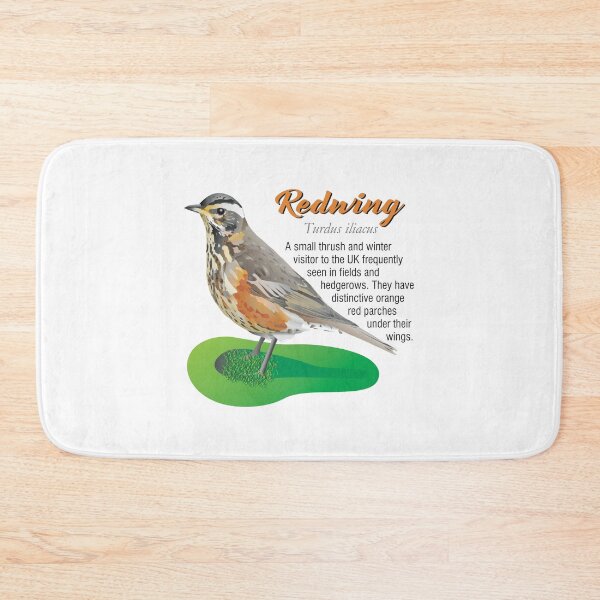 Item preview, Redwing Garden Bird Illustration designed and sold by BijouArt.