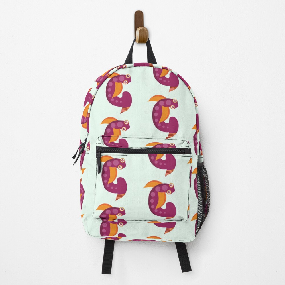 Vista previa del artículo con la obra «Mochila», diseñado y vendido por StickerChest.