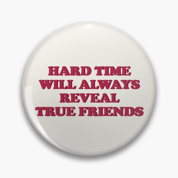 Item preview, Hard Time will always reveal true friends - Red designed and sold by Africanism.