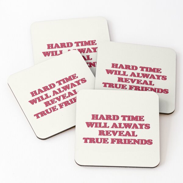 Item preview, Hard Time will always reveal true friends - Red designed and sold by Africanism.