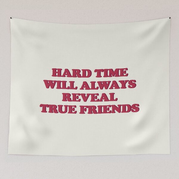 Item preview, Hard Time will always reveal true friends - Red designed and sold by Africanism.