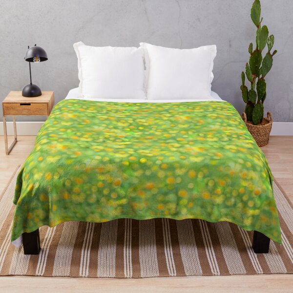Item preview, Blur Green grass flower meadow pattern designed and sold by Olgus.