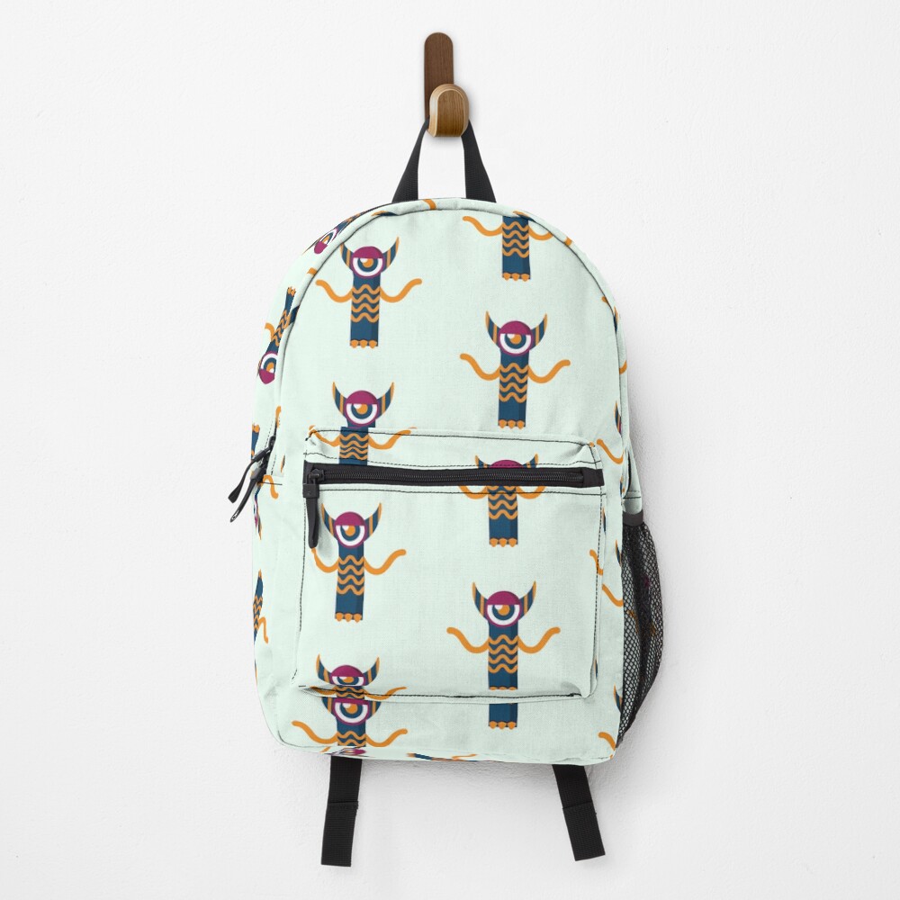 Vista previa del artículo con la obra «Mochila», diseñado y vendido por StickerChest.