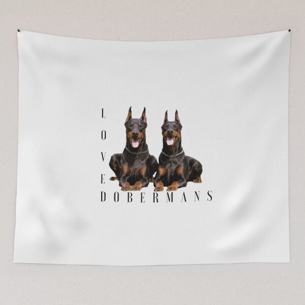 Item preview, Love Dobermans Aesthetic T-Shirt designed and sold by Martimad.