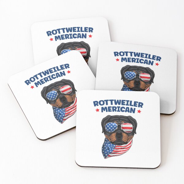 Item preview, Patriotic American Rottweiler Rottweiler Merican US Flag designed and sold by Uppercase Tees.