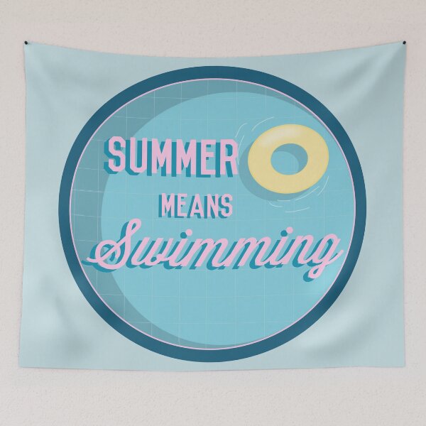 Item preview, Summer means swimming designed and sold by Luluprojects.