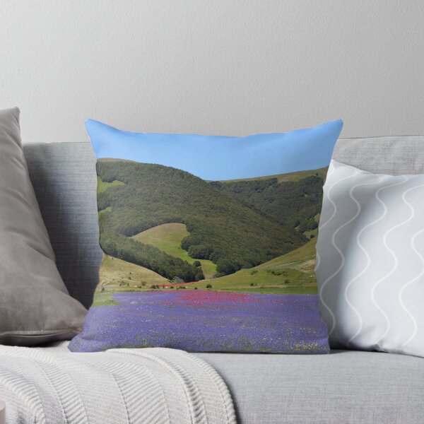 Item preview, Blue colored fields with cornflowers designed and sold by Zosimus.