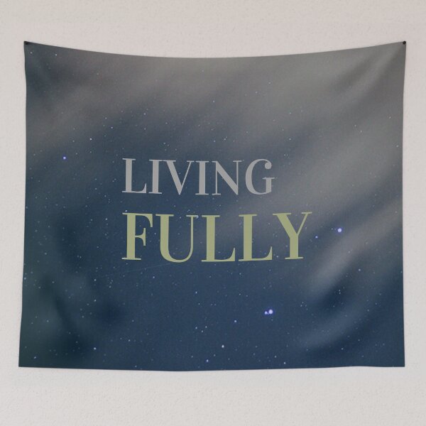 Item preview, Living Fully/Outer Space Stars Night Sky designed and sold by ShaunSandhu.
