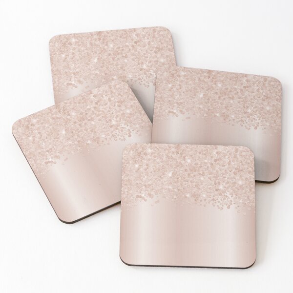 Item preview, Girly Blush Pink Rose Gold Confetti designed and sold by Eng-Sun.