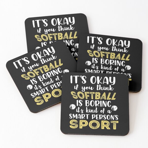 Item preview, Softball is for Smart People - Funny Softball Saying, Softball With Atittude For A Softball Girlfriend designed and sold by Rassitni.