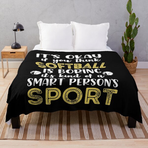Item preview, Softball is for Smart People - Funny Softball Saying, Softball With Atittude For A Softball Girlfriend designed and sold by Rassitni.