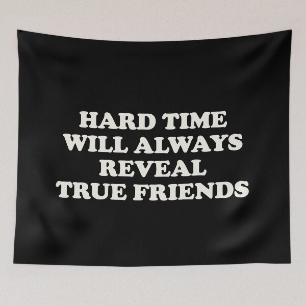 Item preview, Hard Time will always reveal true friends - White / Black designed and sold by Africanism.