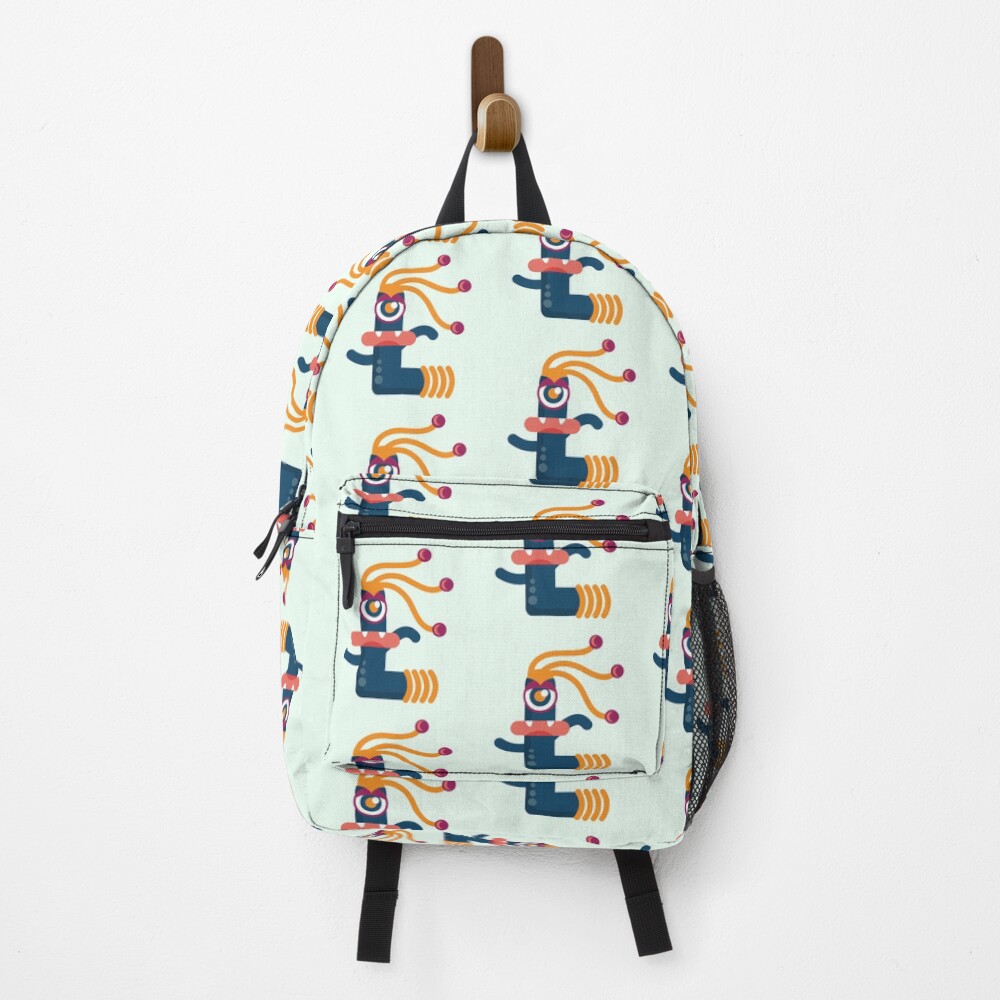 Vista previa del artículo con la obra «Mochila», diseñado y vendido por StickerChest.