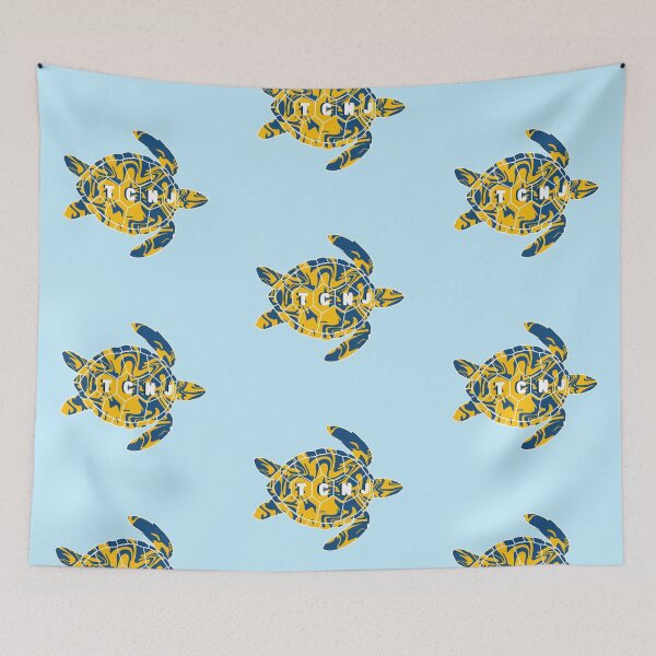 Item preview, Blue and Gold TCNJ Turtle designed and sold by EuropaPrints.