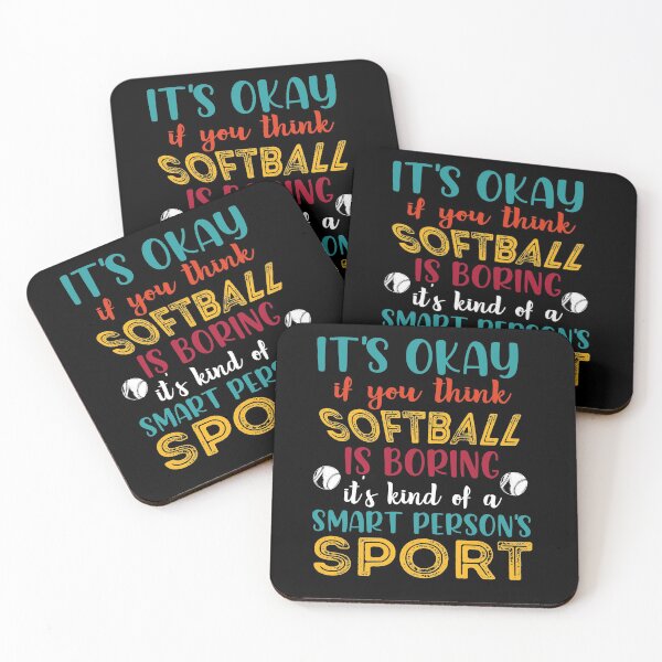Item preview, Softball is for Smart People - Funny Softball Saying, Softball With Atittude For A Softball Girlfriend designed and sold by Rassitni.