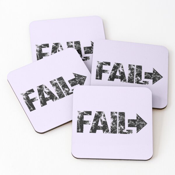Item preview, Fail Forward (Black) Self Motivation designed and sold by BunnyPrinceDegn.