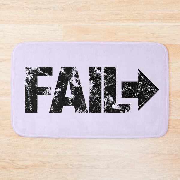Item preview, Fail Forward (Black) Self Motivation designed and sold by BunnyPrinceDegn.