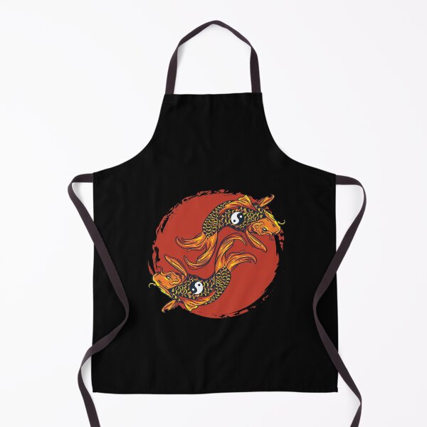 Item preview, Japanese carp goldfish koi orange fish Ying Yang koi designed and sold by FalkDania.