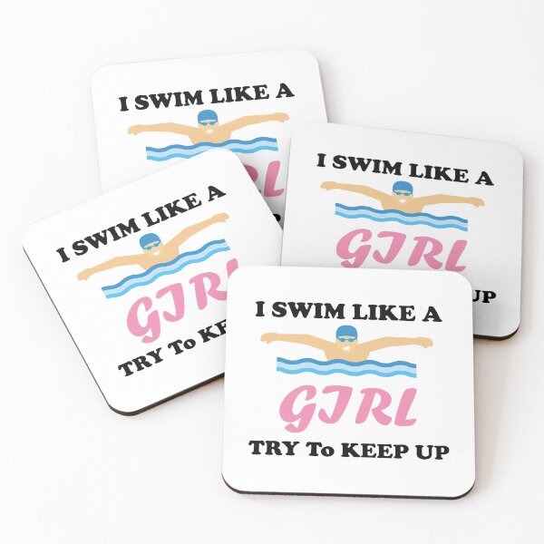 Item preview, I Know I Swim Like A Girl Try To Keep Up designed and sold by imaneless.