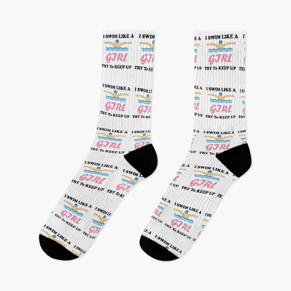 Item preview, I Know I Swim Like A Girl Try To Keep Up designed and sold by imaneless.