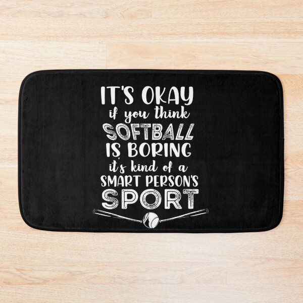 Item preview, Softball is for Smart People - Funny Softball Saying, Softball With Atittude For A Softball Mom designed and sold by Rassitni.