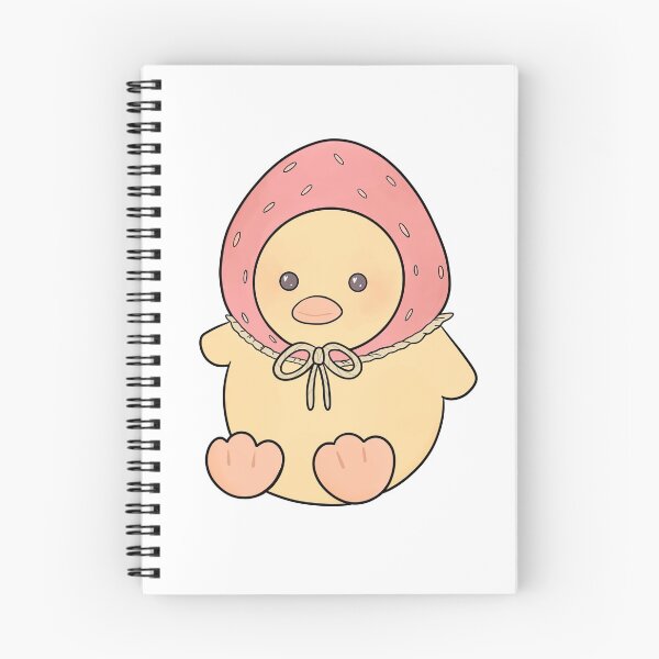 Item preview, Cute Chicken in a Strawberry Hat  designed and sold by PinkcloudsArt.