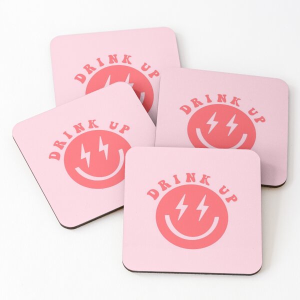 Item preview, Preppy Drink Up with Smiley Face and Lightening Bolts designed and sold by lcd93.