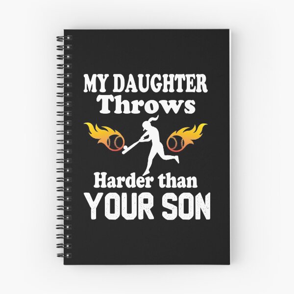 Item preview, My Daughter Throws Harder Than Your Son, Funny Softball Saying Gift For Daughter Who loves Softball designed and sold by Rassitni.